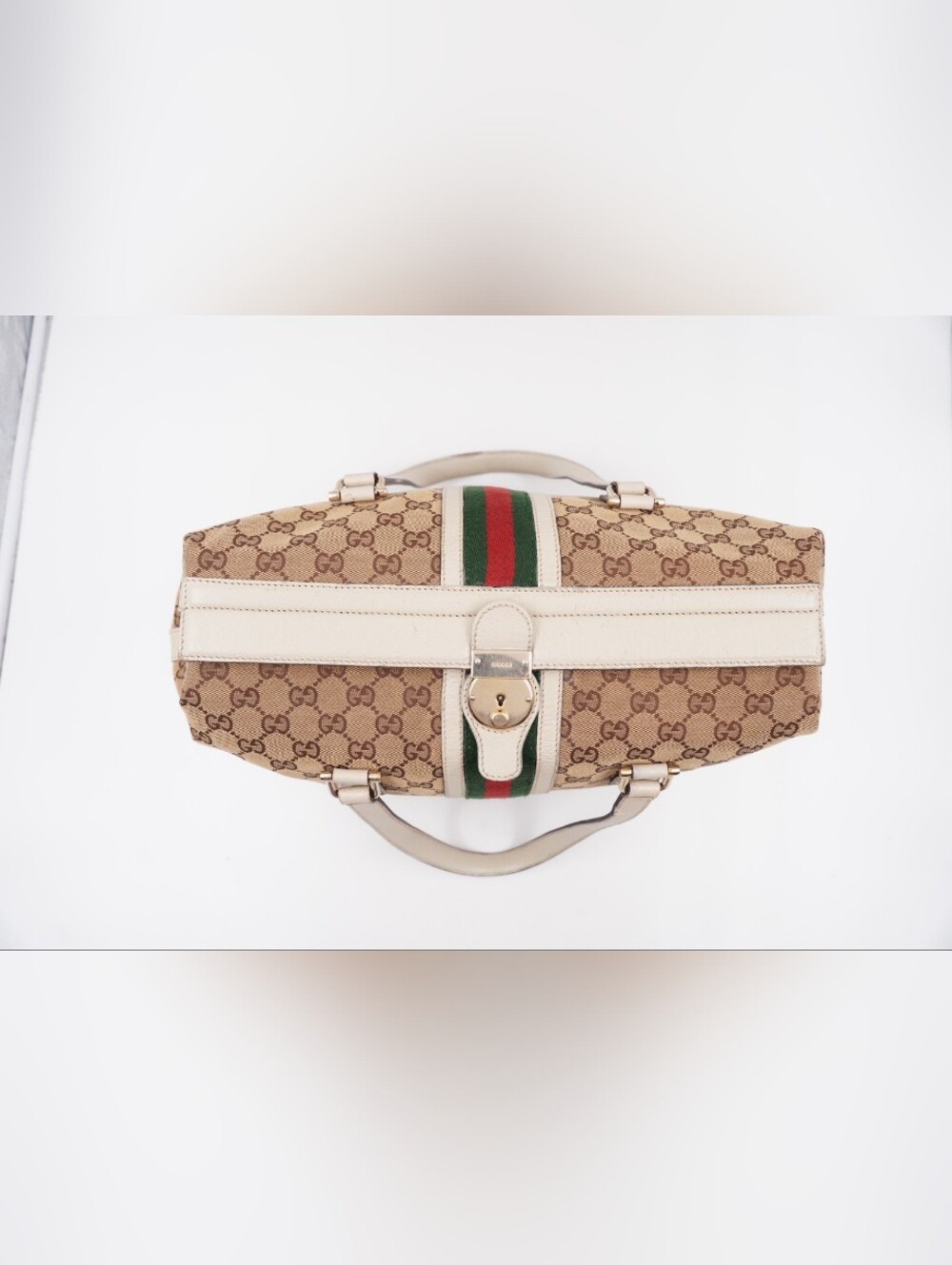 CJ62 ❤️ Gucci GG Canvas Treasure Boston bag - Picture 9 of 13